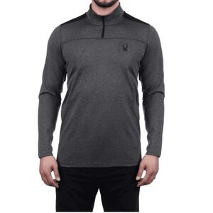 Spyder Activewear Quarter Zip Long Sleeve in Grey Marl 🆕